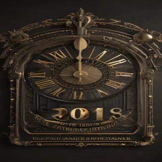 happy new year vintage