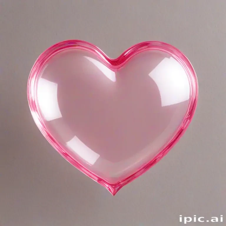 pink heart transparent