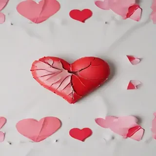 broken heart aesthetic