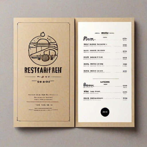 restaurant menu mockup free
