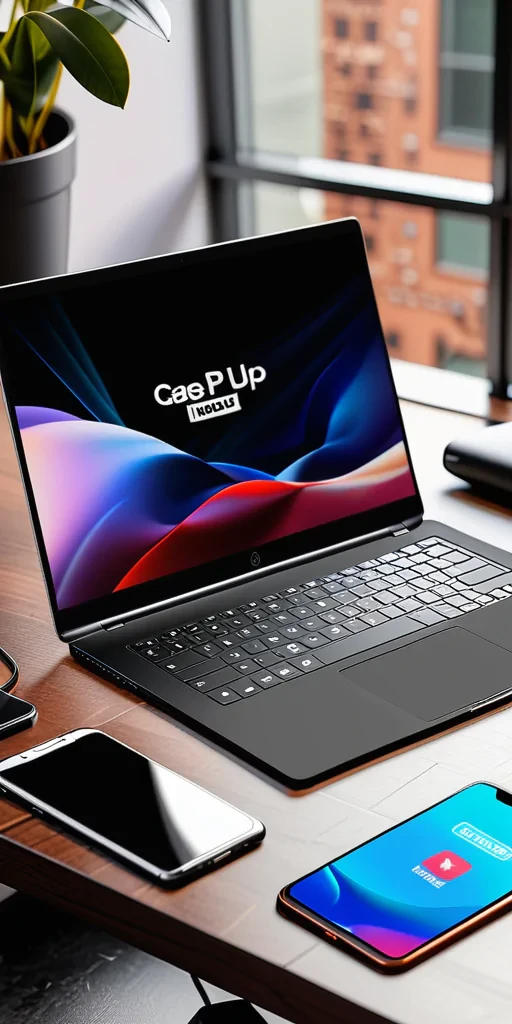 laptop phone mockup