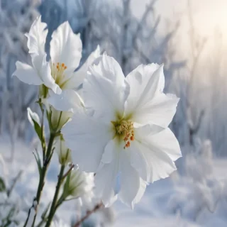 winter flower wallpaper background
