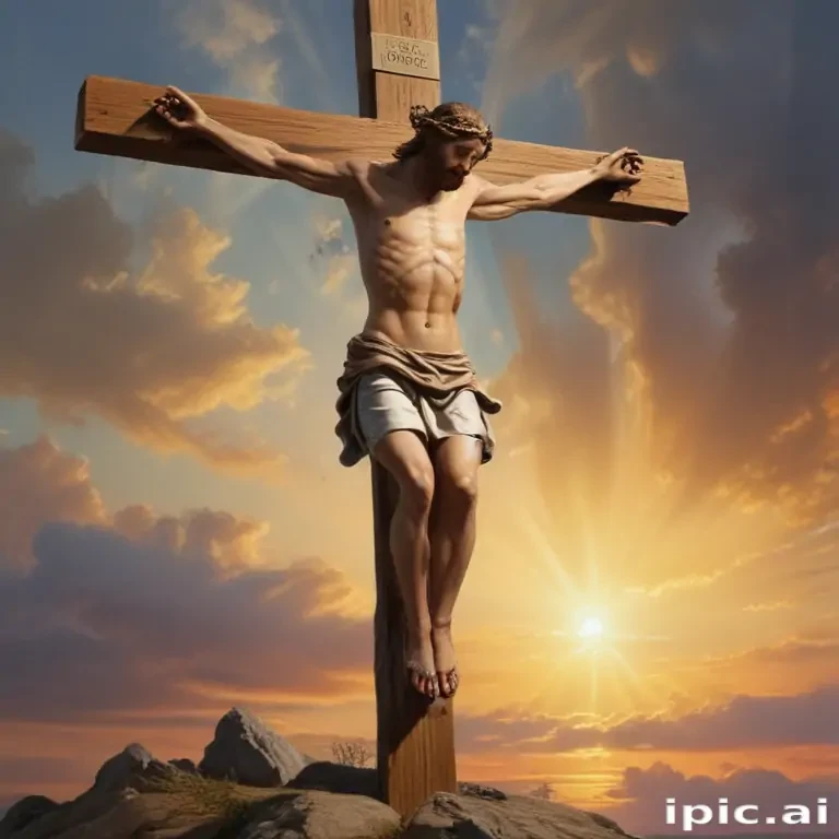 picture of jesus on cross