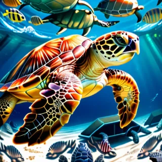 sea turtle desktop background