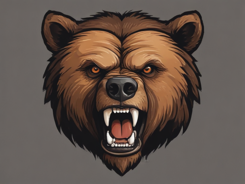 Furious grizzly head logo