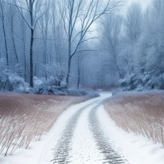 winter zoom background