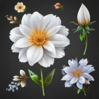 transparent background flower clipart