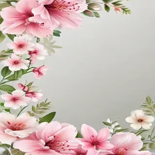 transparent flower border