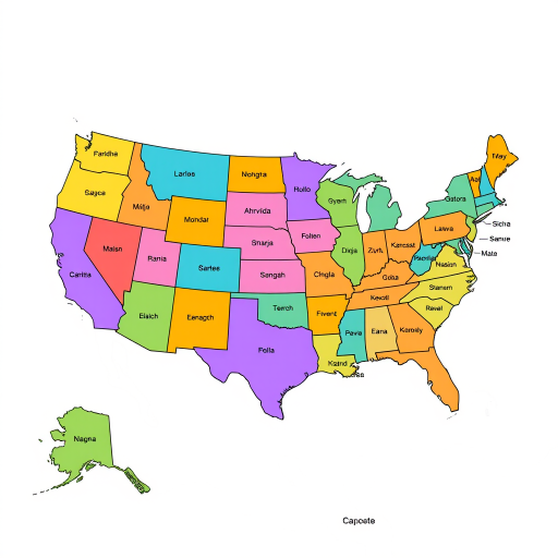 usa map states