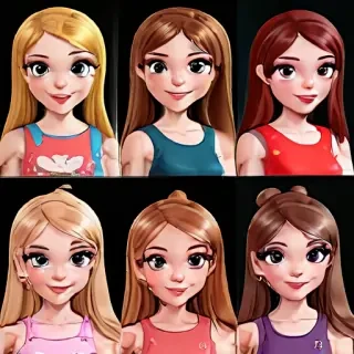 cartoon girs
