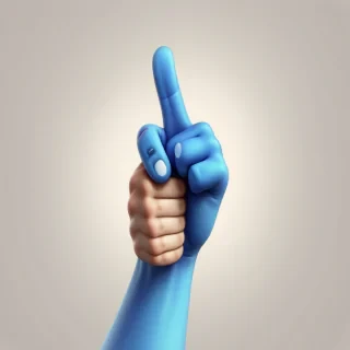 blue thumbs up emoji