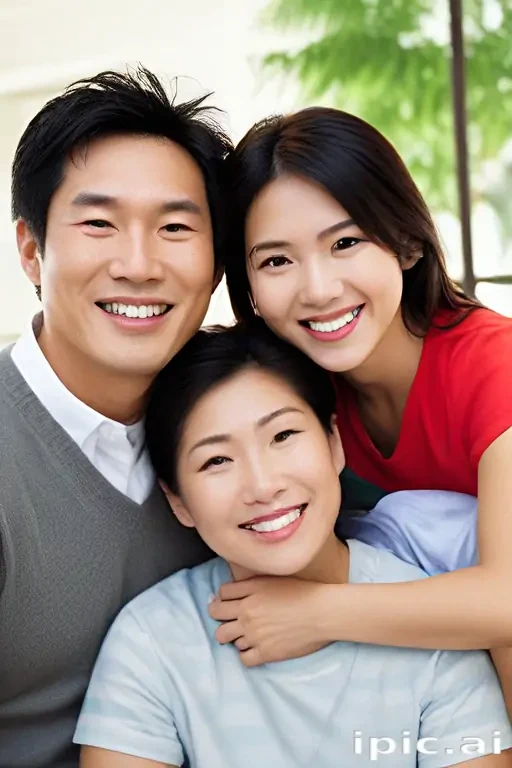 free use asian family