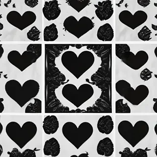 black heart aesthetic
