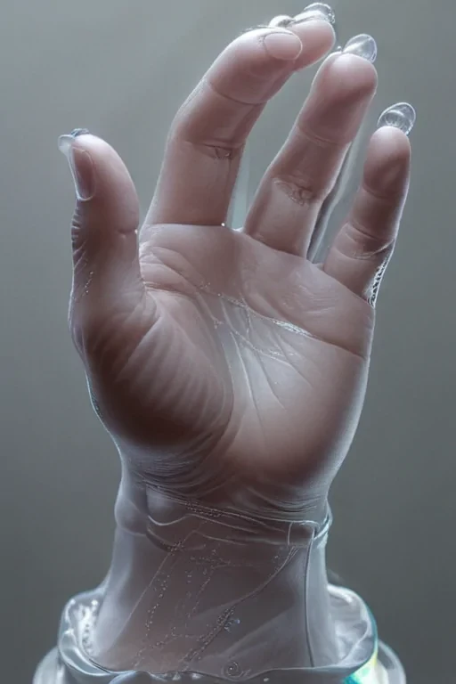 transparent prayer hands