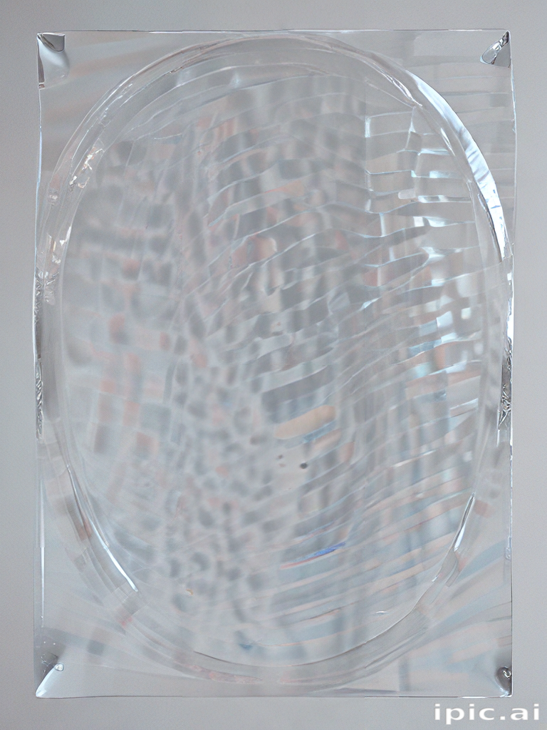 Translucent Surface with Rippling Patterns Reflecting Light in Unique Ways