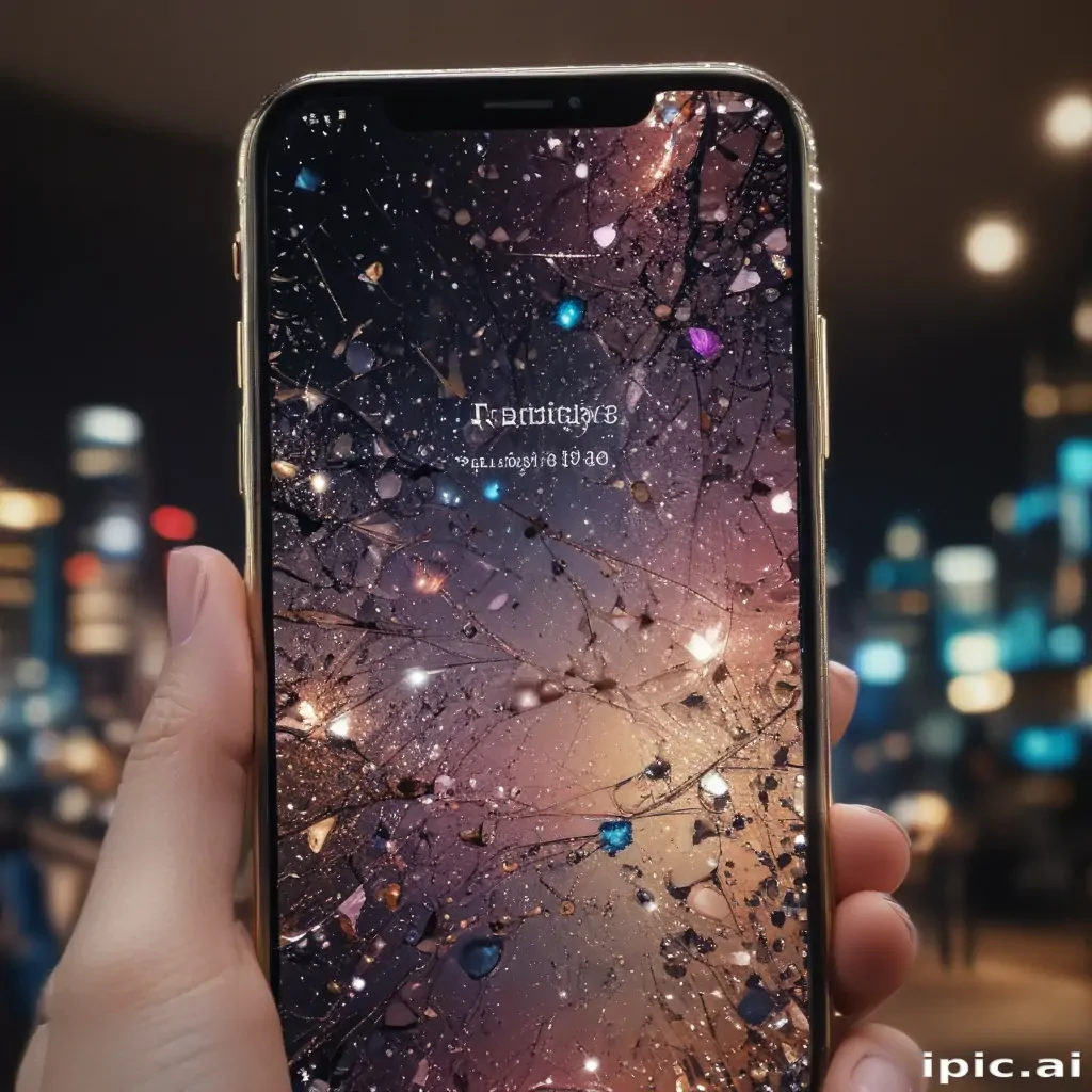 sparkly iphone background