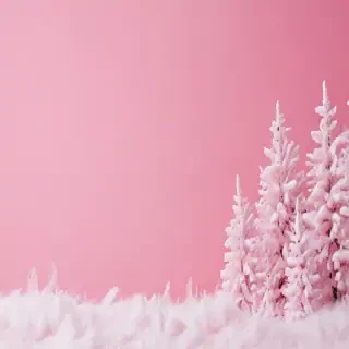 pink winter background