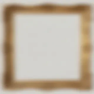 rectangle golden frame png