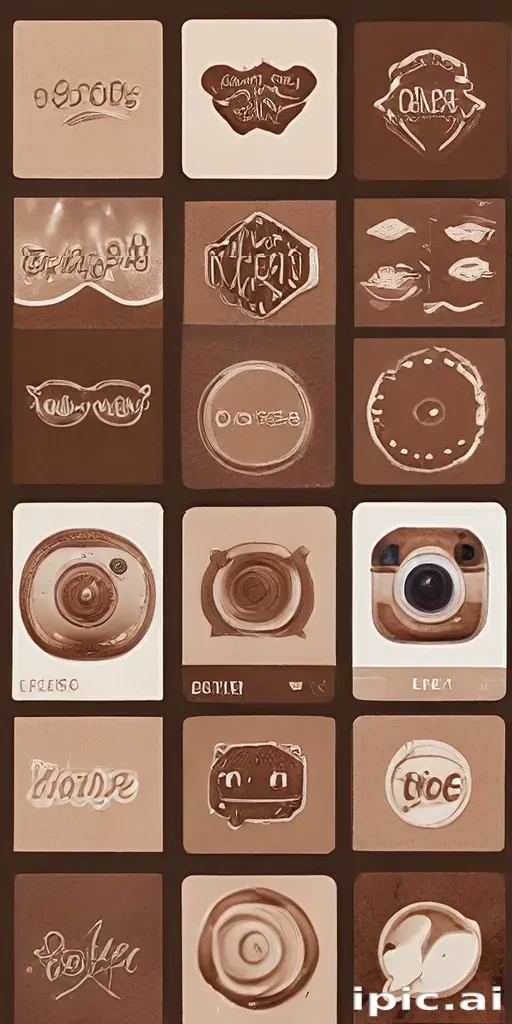 aesthetics brown instagram highlight icons