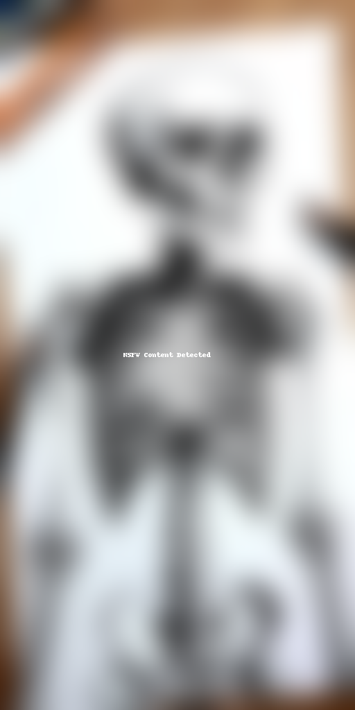 An Artistic Representation of a Human Figure in Abstract Style