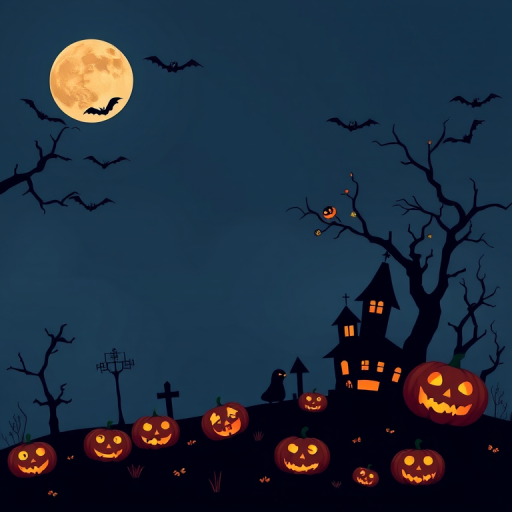 halloween border transparent