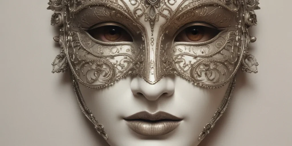 drawing of a mask