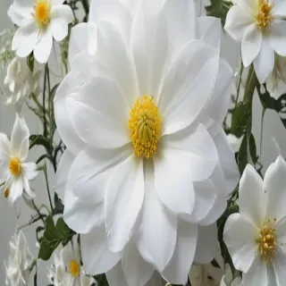transparent white flower