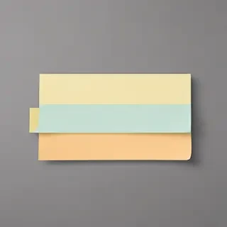sticky note with transparent background