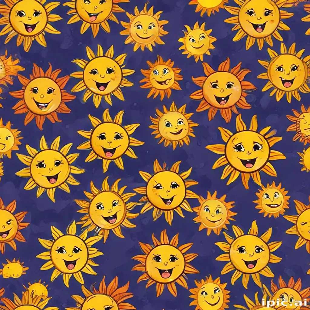 cartoon suns