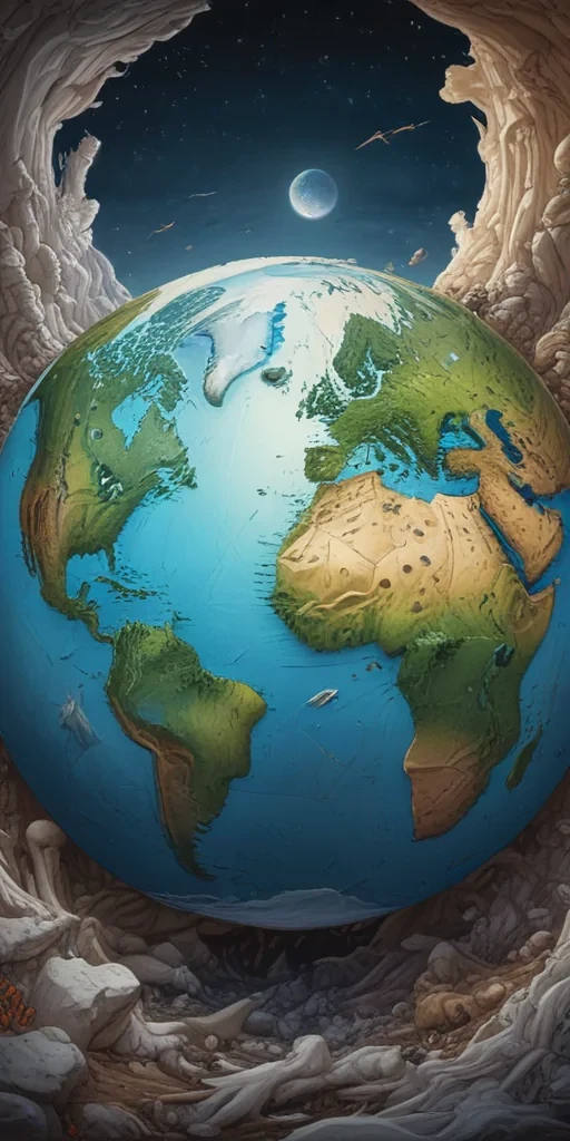 earth cartoon drawing