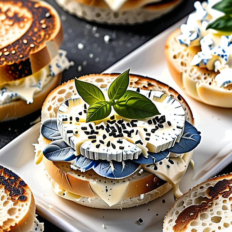 cream cheese on english muffin