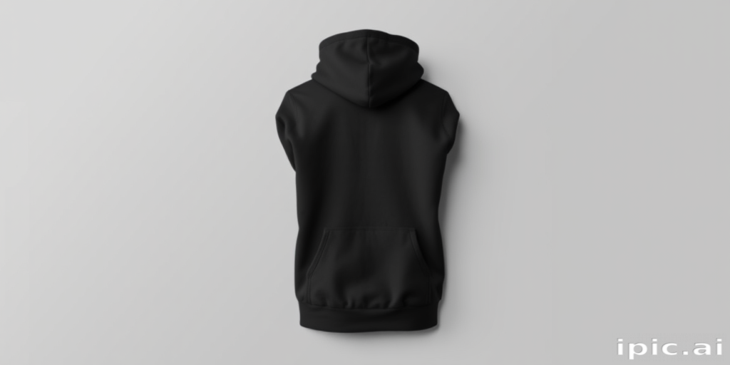 black hoodie mock up