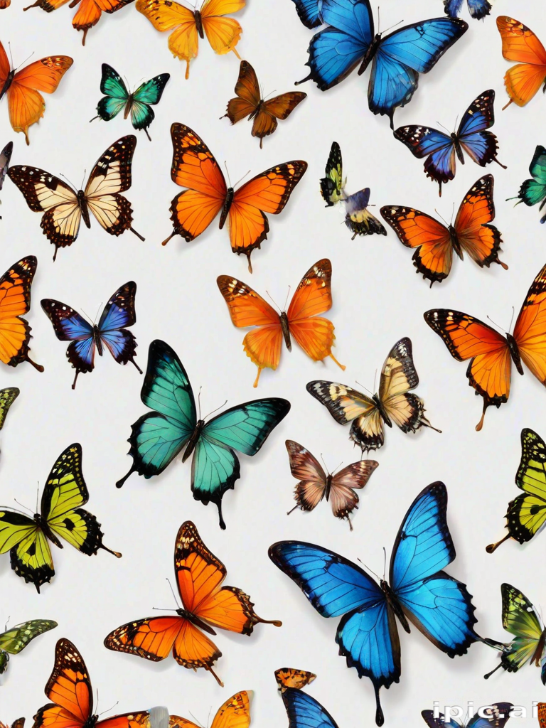 butterflies transparent background