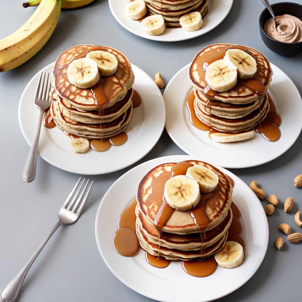 peanut butter and banana pancakes
