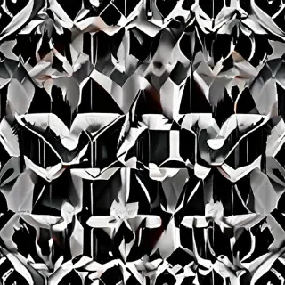 black with white pattern