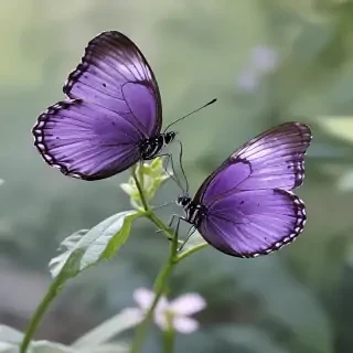 purple butterflies