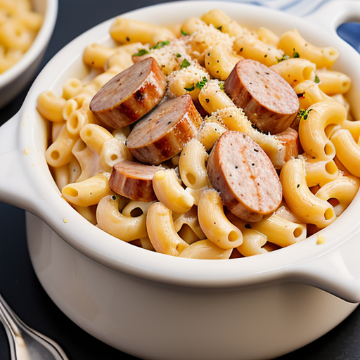 smoked sausage mac and cheese