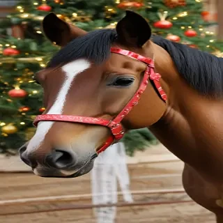merry christmas horse images