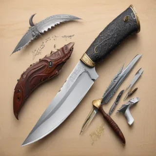 drawings of knives