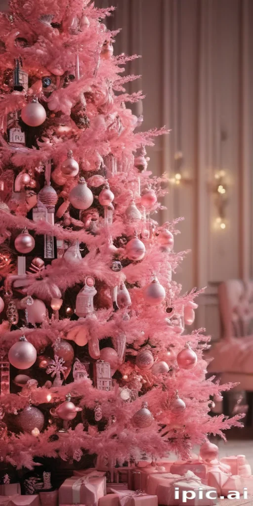 pink christmas aesthetic