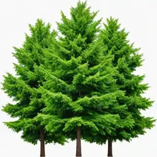 trees no background