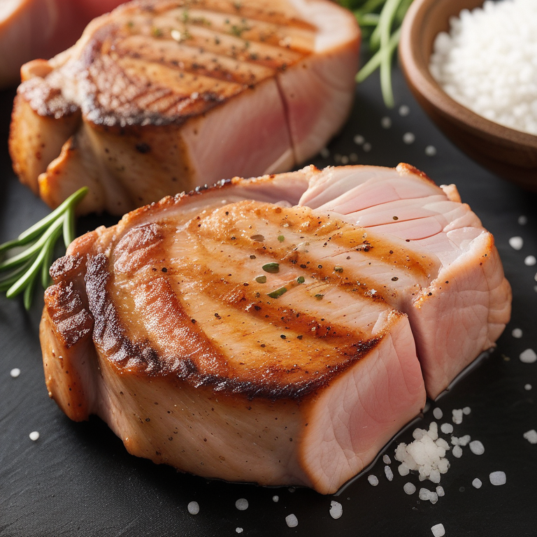 how much sodium is in pork chops