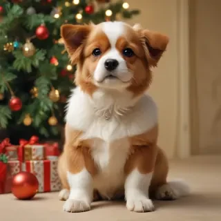 cute christmas dogs