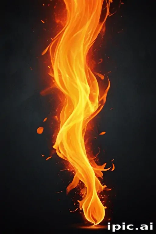 background with fire