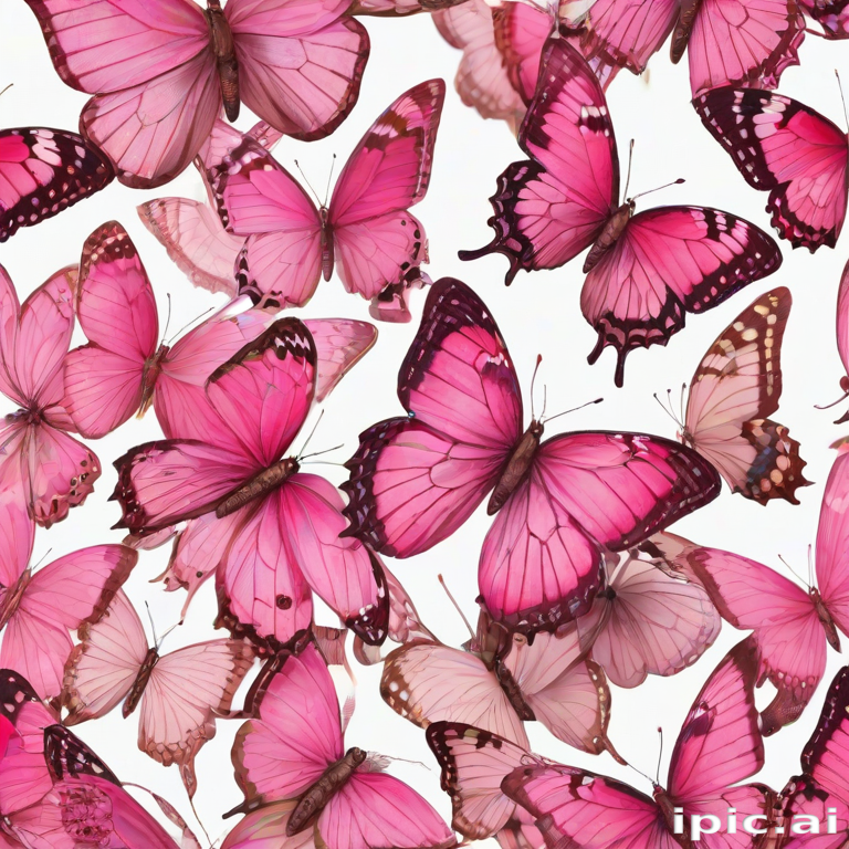 pink butterflies png