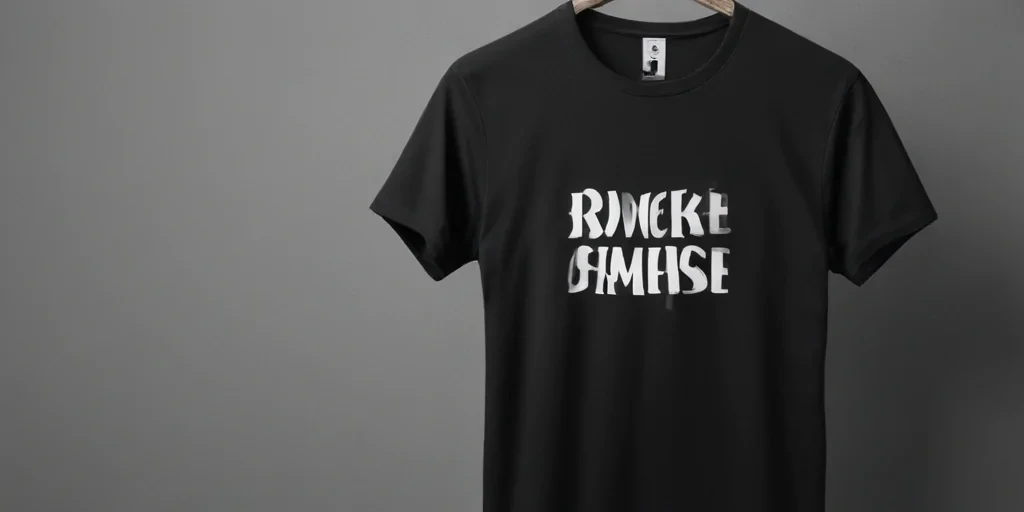black t shirt mockup free