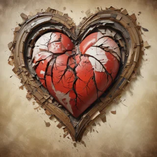 broken heart background