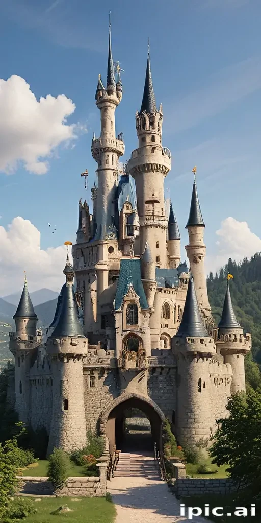cartoon of castle