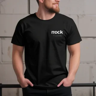 mockup tshirt black
