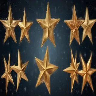 christmas stars clipart